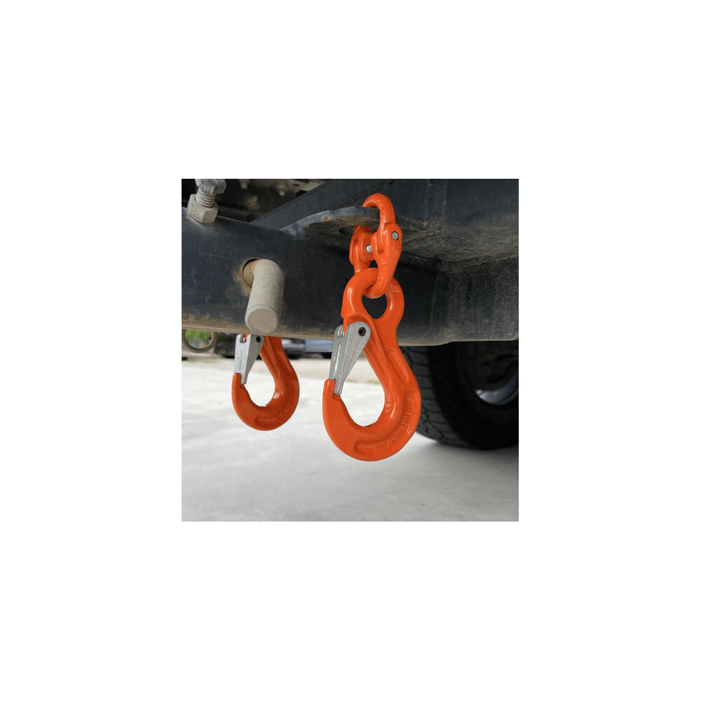 Vehicle Chain Safety Hook Set G80 in use