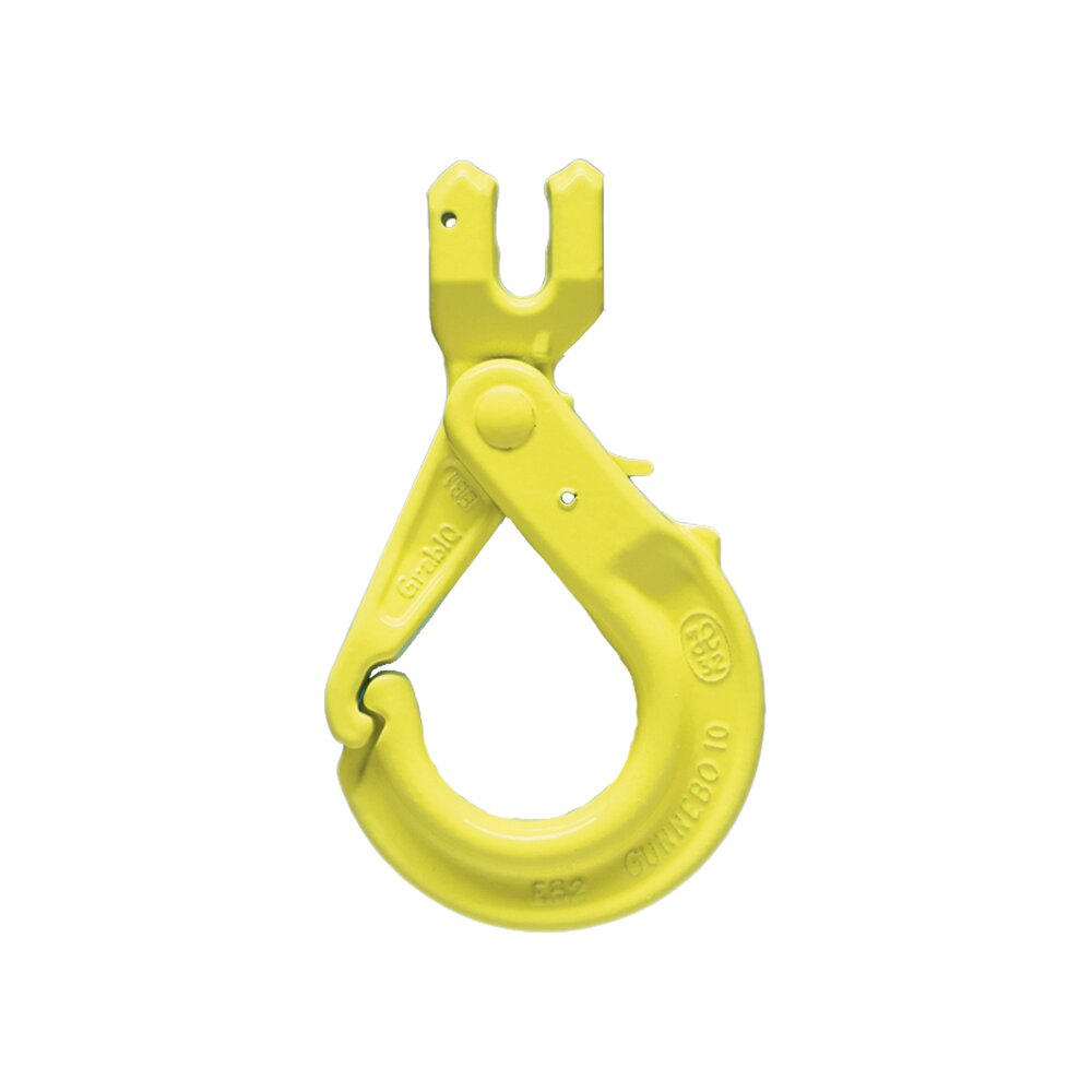 The Gunnebo Safety Hook GBK features a clevis connector and grab latch.