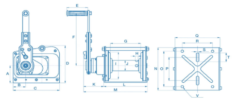 Load brake winch SF2200 drawing