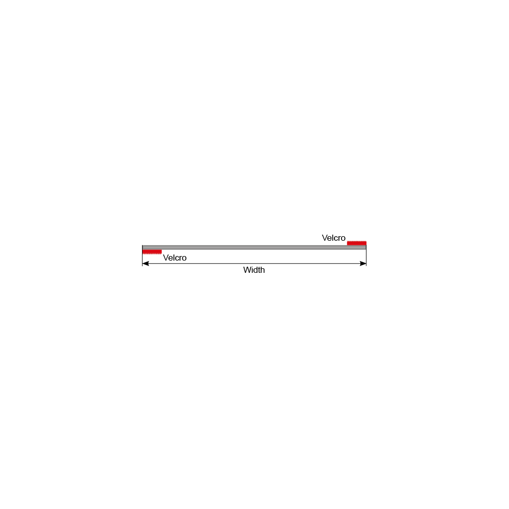 Wear Protection Extreema® width drawing | © CERTEX Danmark A/S