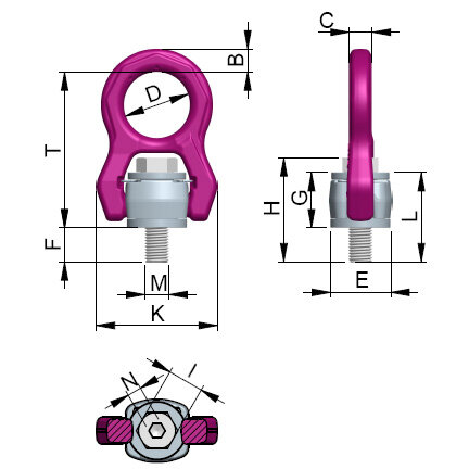 Lifting Eye RUD ACP-TURNADO blueprint