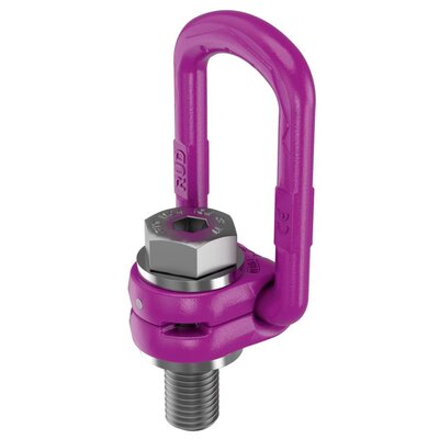 A high-quality, versatile lifting hardware solution with a 360° swivel range