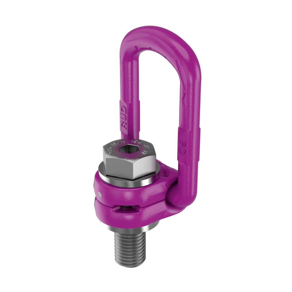 A high-quality, versatile lifting hardware solution with a 360° swivel range