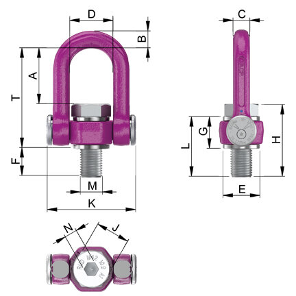 Lifting Eye RUD ACP-TURNADO blueprint