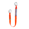 Single webbing lanyard with snap hooks