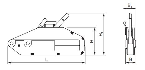 Cable Puller Yaletrac ST drawing