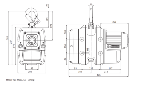 Yale Mtrac ® Endless Winch drawing
